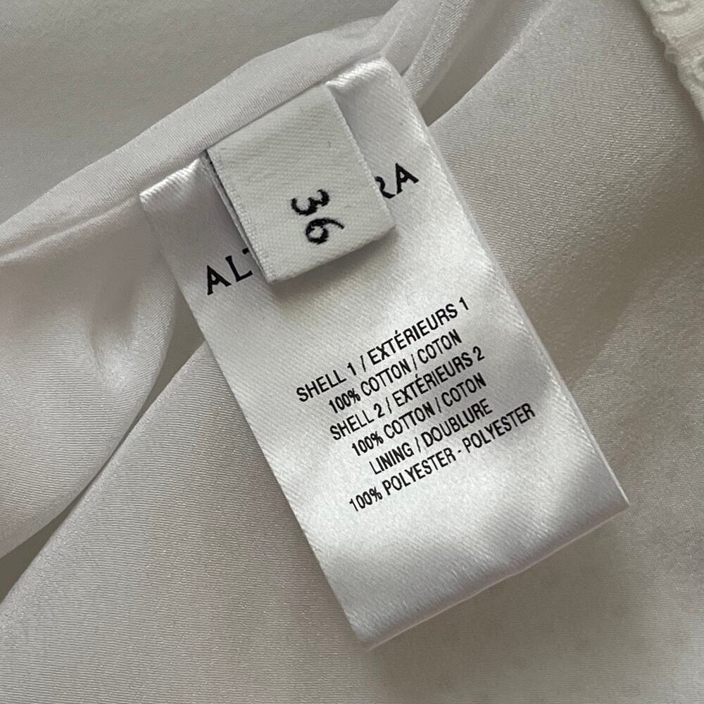 Altuzarra White Eyelet Sleeveless Sheath Midi Dress - 100% Cotton - Size 36/US 0 - Picture 9 of 9